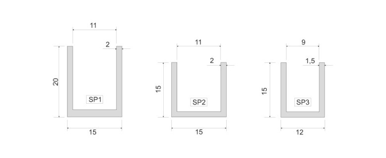 SP1-2-3 Sezioni
