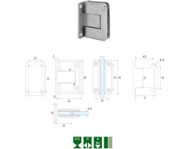 GH-7 Automatic hinge