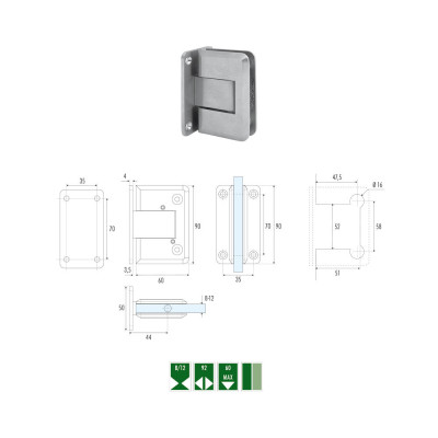 GH-7 Automatic hinge