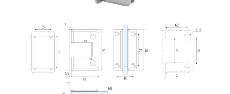 GH-7 Automatic hinge