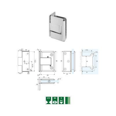 GH-8 Automatic hinge