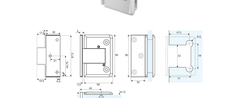 GH-8 Automatic hinge