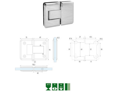 GH-9 Automatic hinge