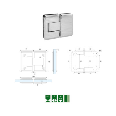 GH-9 Automatic hinge