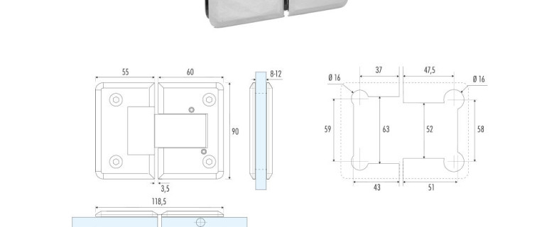 GH-9 Automatic hinge