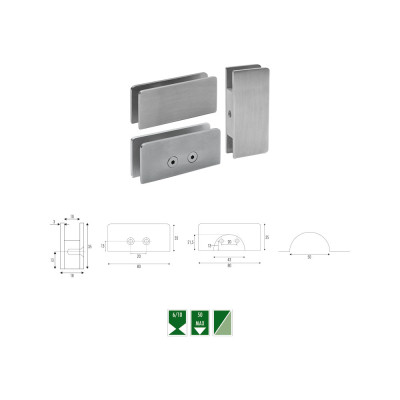 NG-1 Morsetto vetro/muro a filo
