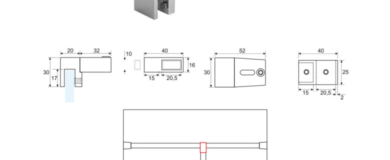 QB-X Kit per snodo barra di sicurezza