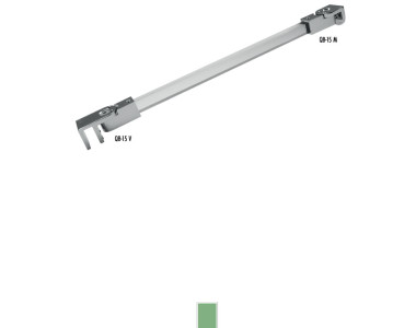 QBM-15 90° glass to wall shower rod
