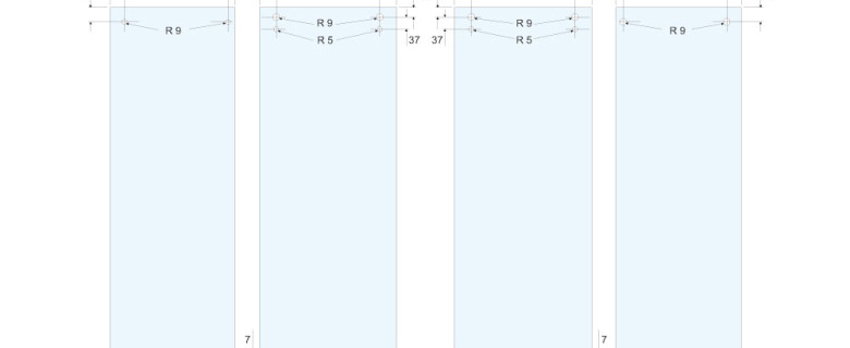 Schema foratura 90°