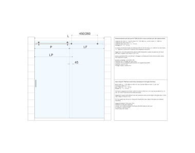 Schema vetri nicchia con istruzioni