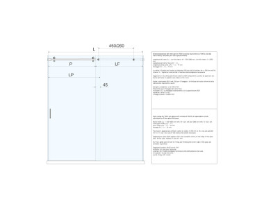 Schema vetri nicchia VV con istruzioni