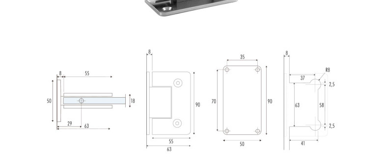 SH-1 Snap hinge