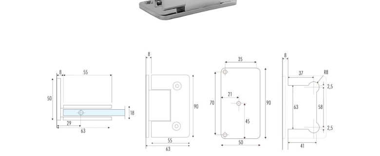 SH-2 Snap hinge